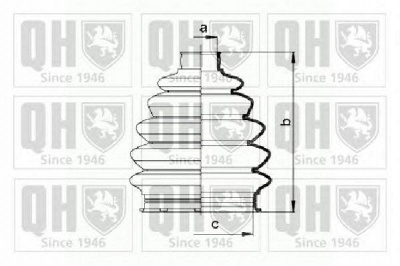 QUINTON HAZELL qjb857 -  Комплект пыльника, приводной вал